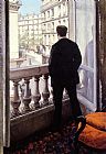 Man Canvas Paintings - Young Man At His Window